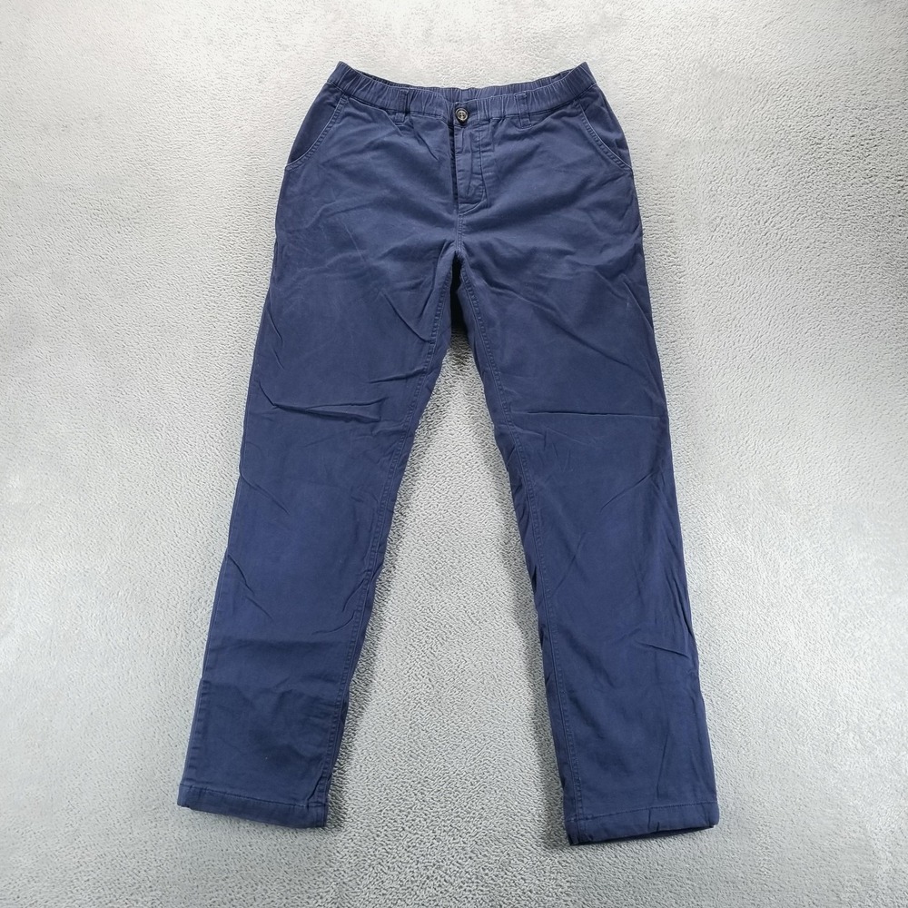 WOOF Clothing Pants Mens 34x30 Blue Lined Elastic Waist Chino Commando Travel